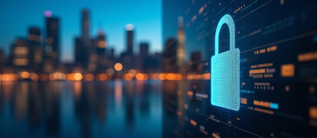 Secure data protection concept with digital lock